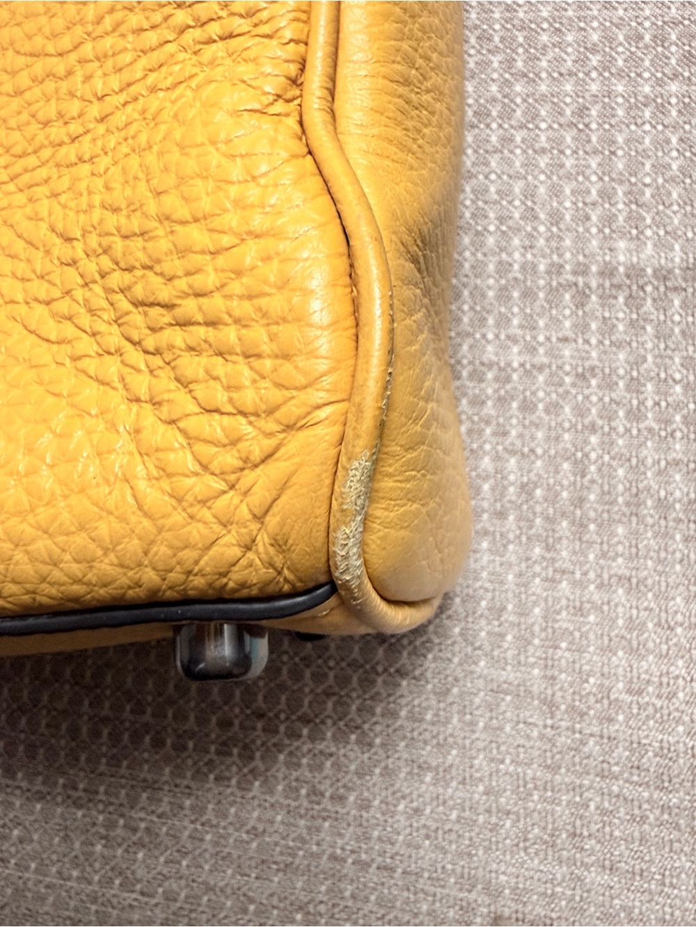 Coach Yellow Pebbled Leather Laptop Brief - Picture 12 of 16